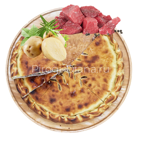 Осетинский пирог с картофелем и мясом