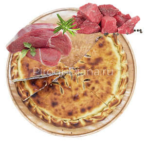 Осетинский пирог с рубленой говядиной и свининой